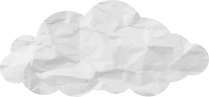 icono de recorte de nube con textura blanca png