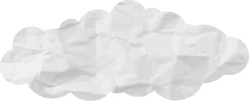 icône de recadrage de nuage texturé blanc png