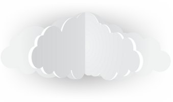 White cloud Crop-out Icon png