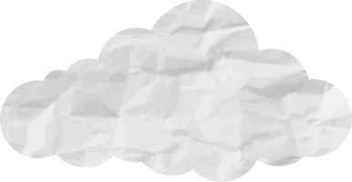 icono de recorte de nube con textura blanca png