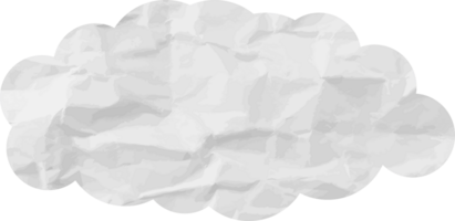 icono de recorte de nube con textura blanca png