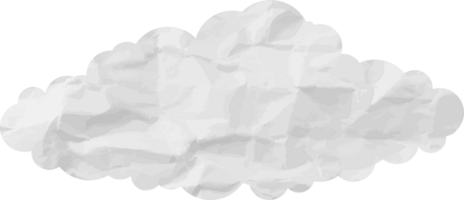 icône de recadrage de nuage texturé blanc png