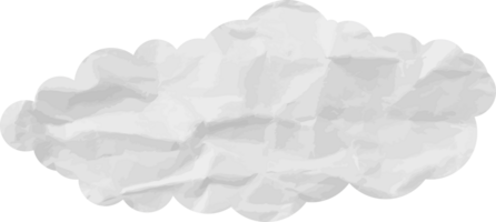 icône de recadrage de nuage texturé blanc png