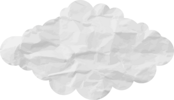 icono de recorte de nube con textura blanca png