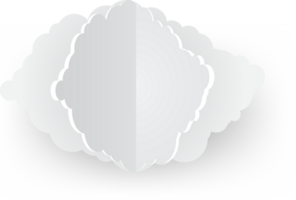 icono de recorte de nube blanca png