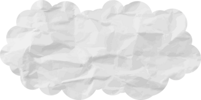 icono de recorte de nube con textura blanca png