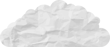 icono de recorte de nube con textura blanca png