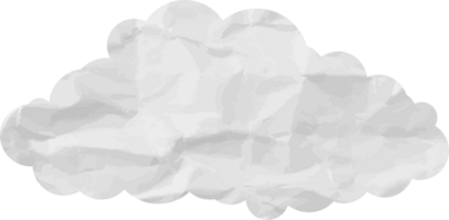 icône de recadrage de nuage texturé blanc png