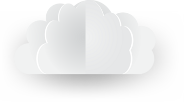 White cloud Crop-out Icon png