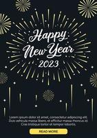 Happy New Year Flat Design Background vector