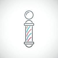 Simple Barber Shop emblem. Vector Barber Shop line icon isolated on white background.