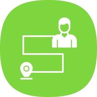 Customer Journey Map Vector Icon Design