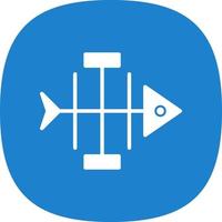 Fishbone Diagram Vector Icon Design