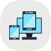 Responsive Web Design Vector Icon Design