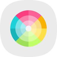 diseño de icono de vector de rueda de color