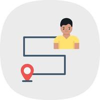 Customer Journey Map Vector Icon Design