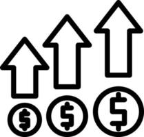 Money Growth Vector Icon Design