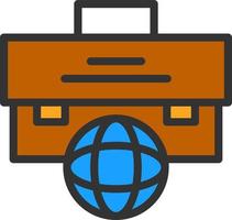 diseño de icono de vector de viaje de negocios