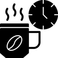 diseño de icono de vector de pausa para el café