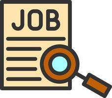 Job Searching Vector Icon Design