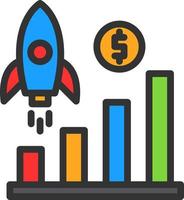 Growth Hacking Vector Icon Design