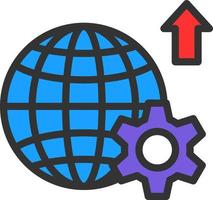 Global Progress Vector Icon Design