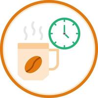 diseño de icono de vector de pausa para el café