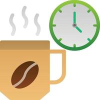 diseño de icono de vector de pausa para el café