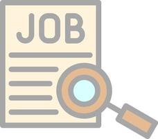 Job Searching Vector Icon Design