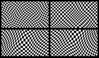 Groovy retro pattern background in psychedelic checkered backdrop style. A chessboard in a minimalist abstract design with a 60s 70s aesthetic vibe. hippie style y2k. funky print vector illustration