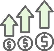 Money Growth Vector Icon Design