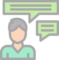 Inner Dialogue Vector Icon Design