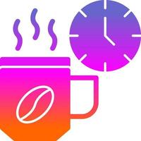 diseño de icono de vector de pausa para el café