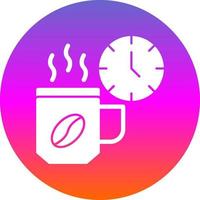 diseño de icono de vector de pausa para el café