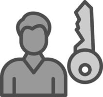 Key Person Vector Icon Design