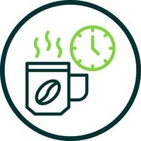 diseño de icono de vector de pausa para el café