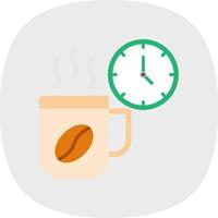 diseño de icono de vector de pausa para el café