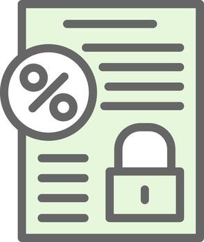 Fixed Interest Vector Icon Design