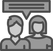 Couple Counseling Vector Icon Design