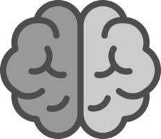 diseño de icono de vector de cerebro