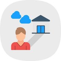 Loneliness Vector Icon Design