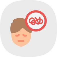 Mental Disorder Vector Icon Design