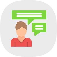 Inner Dialogue Vector Icon Design