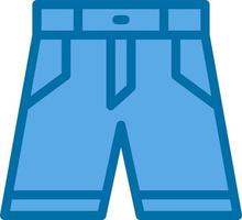 Denim Shorts Vector Icon Design