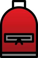 Backpack Vector Icon Design