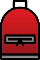 Backpack Vector Icon Design