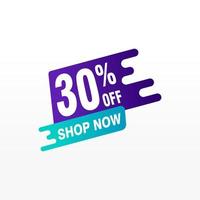 30 discount, Sales Vector badges for Labels, , Stickers, Banners, Tags, Web Stickers, New offer. Discount origami sign banner.