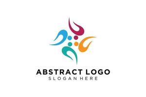 Vector abstract people and family logo collection,people icons, health logo template, care symbol.