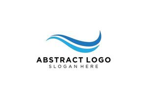 Abstract water wave splash logo symbol and icon design. vector