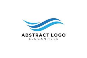 Abstract water wave splash logo symbol and icon design. vector